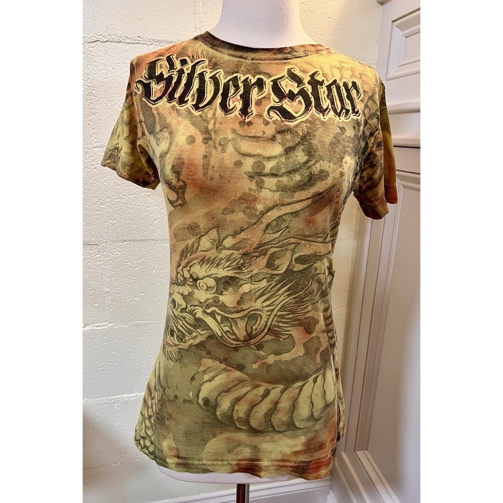 Silver Star Casting Company Dragon 🐉 T-Shirt Women's Large Made In‎ USA